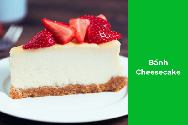 Ảnh minh họa: Món bánh Cheesecake cho menu quán cà phê & trà