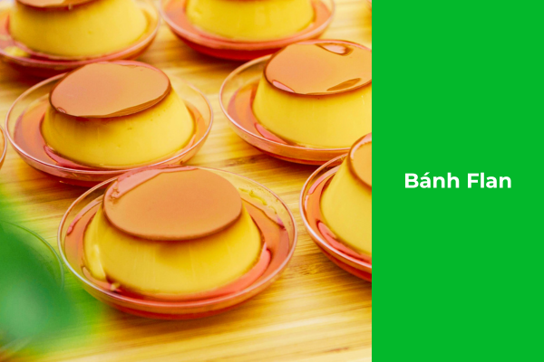 Ảnh minh họa: Món bánh Flan cho menu quán cà phê & trà