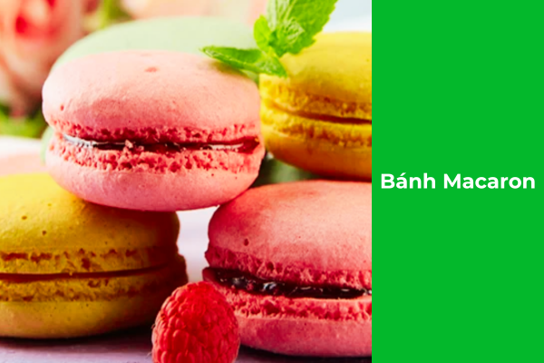 Ảnh minh họa: Món bánh Macaron cho menu quán cà phê & trà