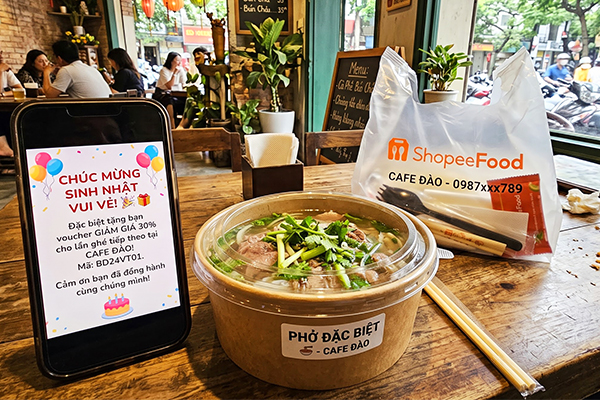 Thiết lập chuỗi chăm sóc tự động qua hệ thống CRM cho quán nhỏ kết hợp bao bì ly nhựa dùng một lần và túi ni lông mang đi.