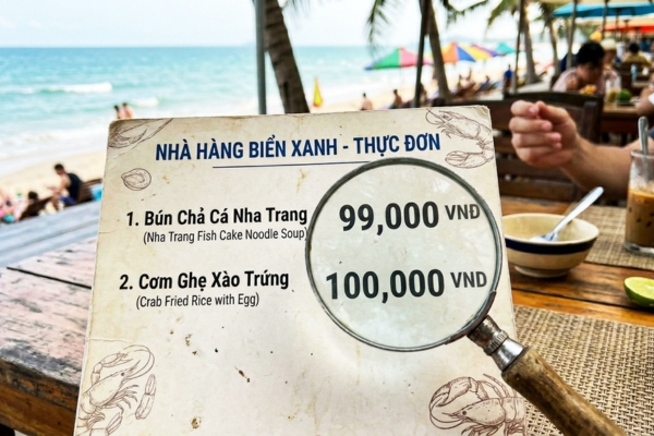 Chiến thuật giá quyến rũ (Charm Pricing) sử dụng số 9 để tạo cảm giác tiết kiệm và kích thích khách hàng gọi món.