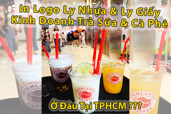 In ấn bao bì kinh doanh trà sữa và cà phê mang đi tại tphcm