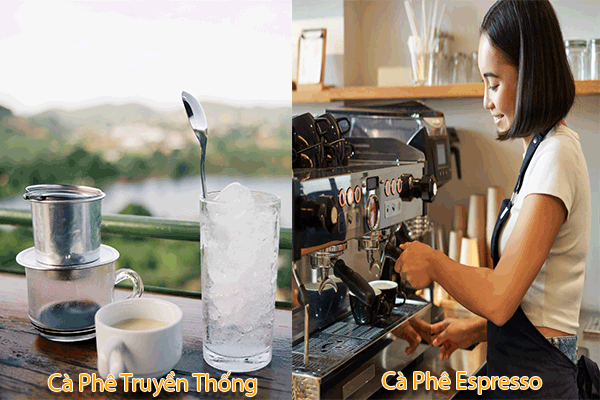 Khác biệt giữa Espresso và Cà Phê Truyền Thống