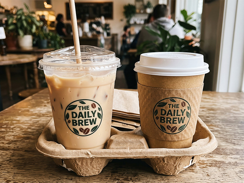 Phối hợp đồng thời dịch vụ in logo ly nhựa và in ly giấy theo yêu cầu giúp mô hình kinh doanh F&B phục vụ hoàn hảo cả thức uống nóng và lạnh cho thực khách.