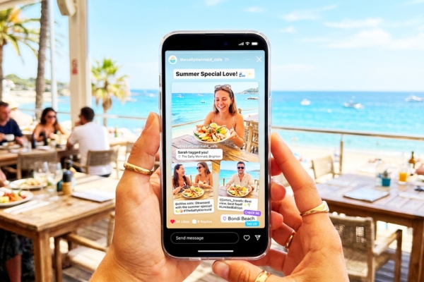 Sử dụng mạng xã hội để khuếch đại tâm lý sợ bỏ lỡ FOMO thông qua hình ảnh từ người dùng thực tế.