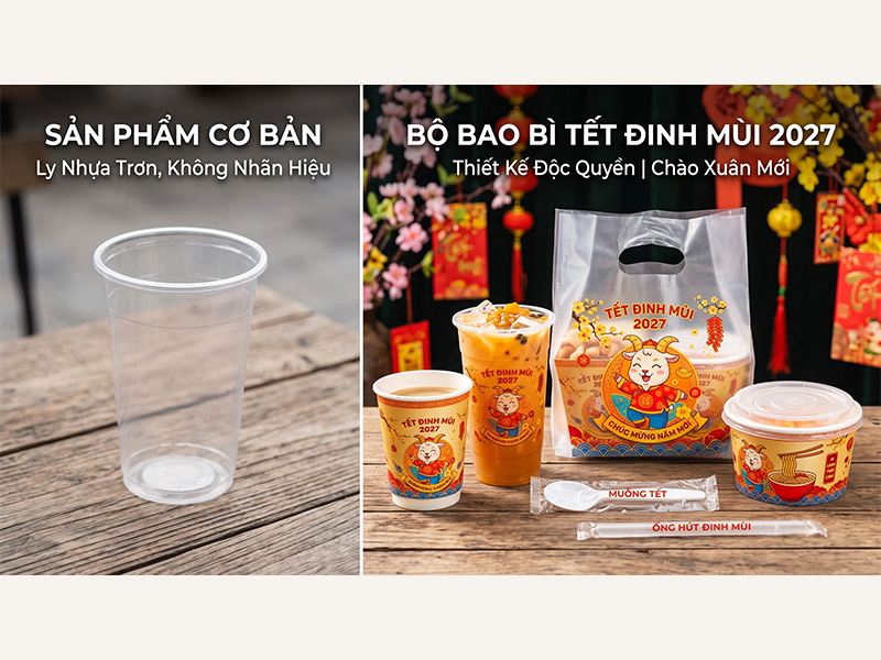 Khẳng định đẳng cấp thương hiệu của quán ăn uống của bạn bằng việc đồng bộ in ly cùng các sản phẩm ly giấy và đồ nhựa dùng một lần khác đi kèm.