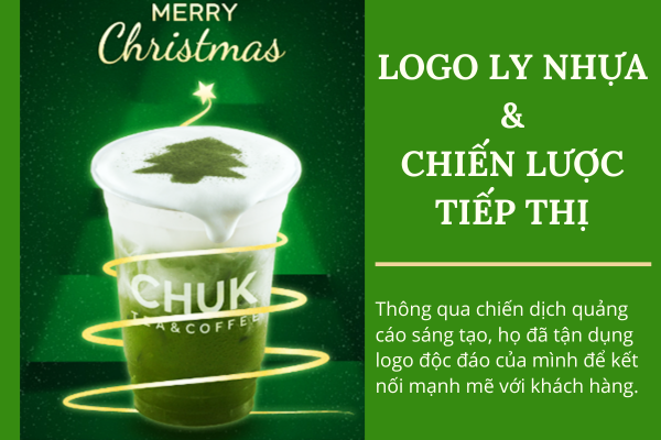 Logo ly nhựa và chiến lược tiếp thị thương hiệu trà sữa và cà phê mang đi