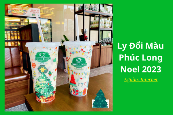 Ảnh minh họa: Ly nhựa đổi màu, dịp lễ Noel 2023 của Phúc Long - Nguồn: internet