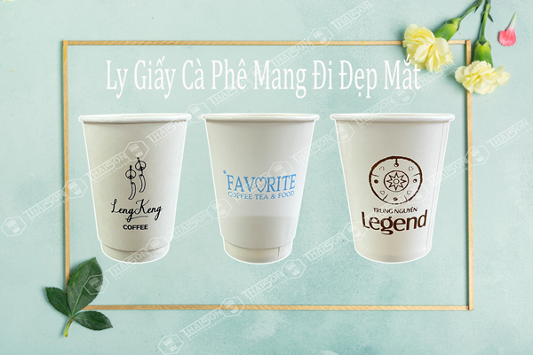 Các mẫu ly giấy cà phê mang đi đẹp mắt tại Kho Ly Thái Sơn