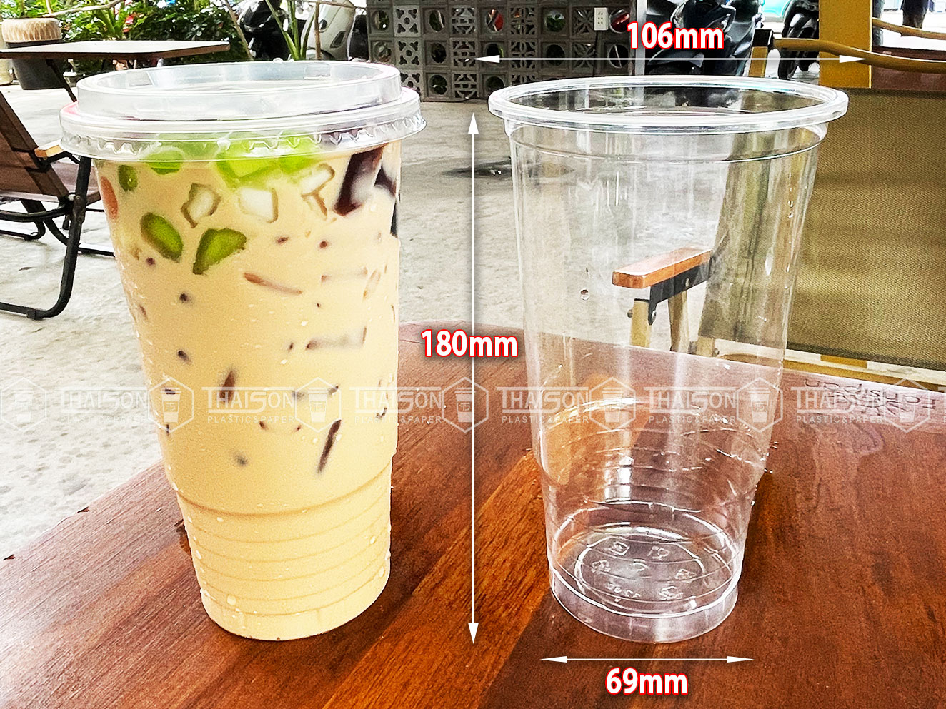Ly Nhựa 2 Tầng 1000ml (1 lít)
