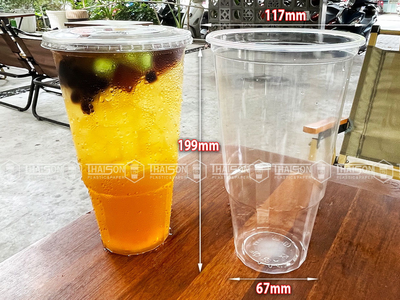 Ly Nhựa 2 Tầng 1300ml (1.3 lít)