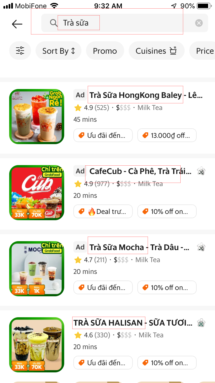 Bán trà sữa, cà phê trên App đặt đồ ăn để quảng bá thương hiệu