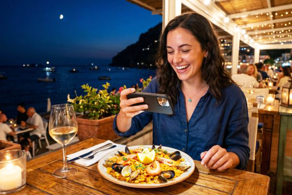 Tối ưu hóa hệ thống chiếu sáng giúp thực khách dễ dàng chụp ảnh check-in món ăn sắc nét để chia sẻ lên mạng xã hội.