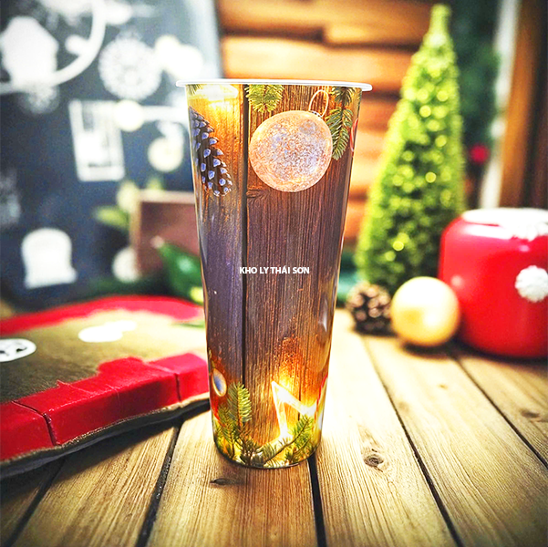 Ảnh minh họa: Ly nhựa Giáng Sinh 2025 (họa tiết 1).